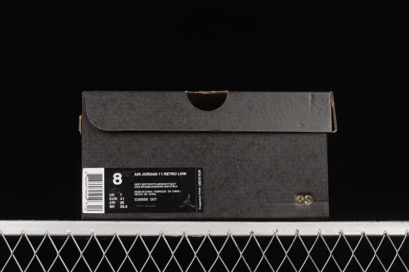 All categories Air Jordan Jordan series basketball shoes Air Jordan 11 F version Air Jordan 11 Retro Low AJ11 navy low top layer genuine standard genuine carbon sports culture basketball shoes 528895-007